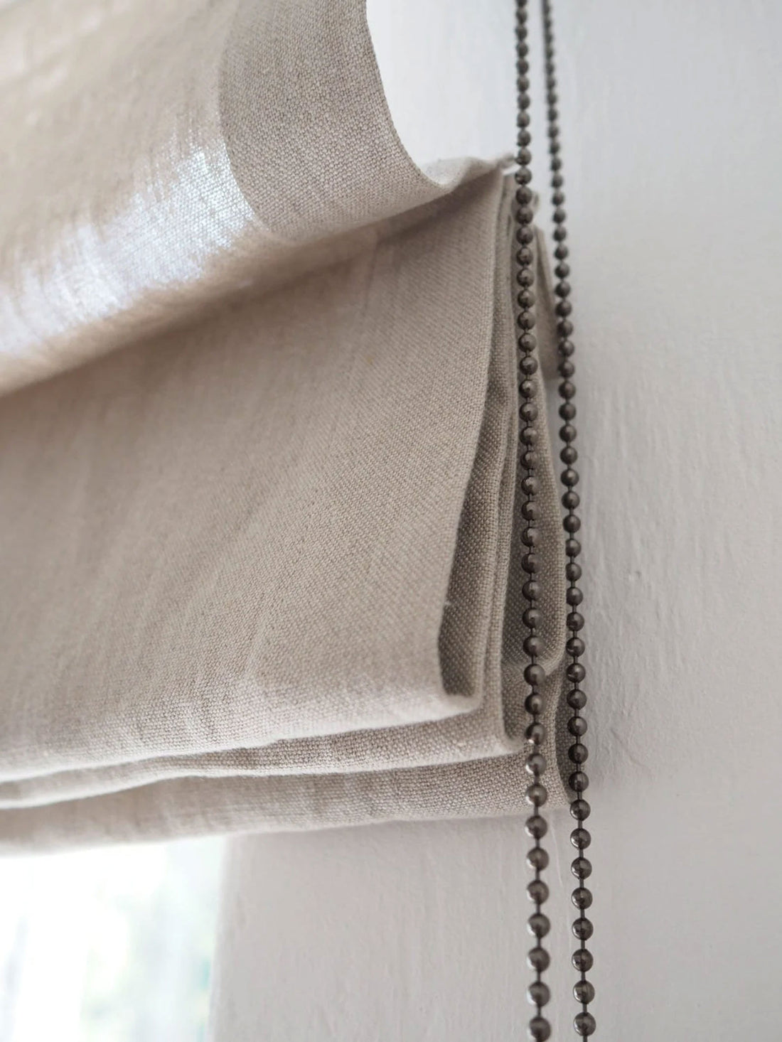 Nature Weave Linen Roman Shades