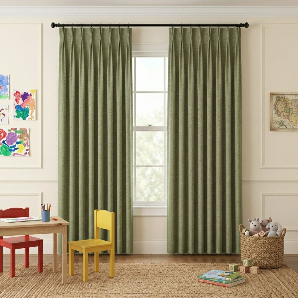 Customize 100%  Blackout Linen Drapery Curtains