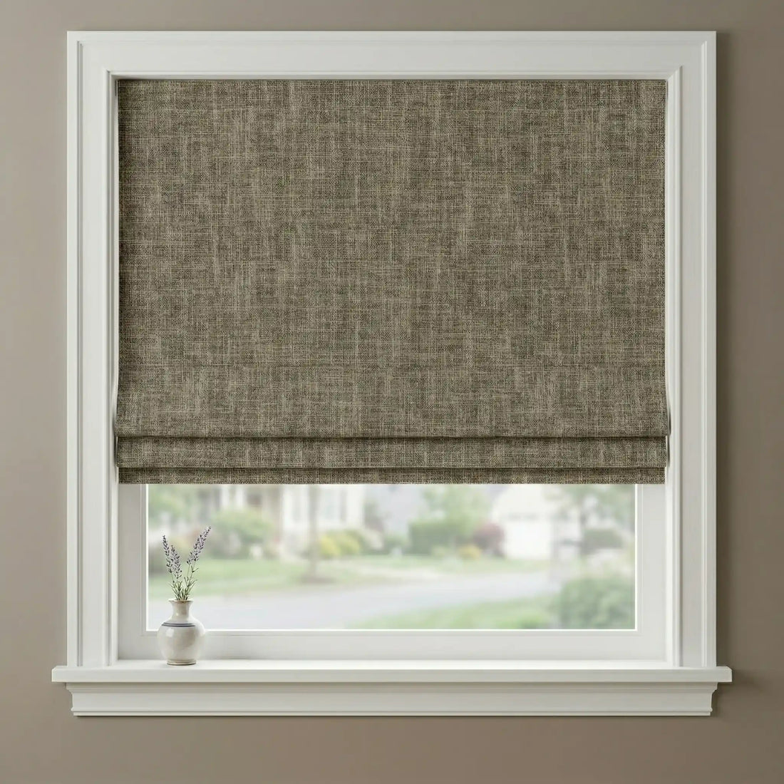 Custom 100% Blackout Roman Shades for Windows | Cordless Window Treatments by Curtainu